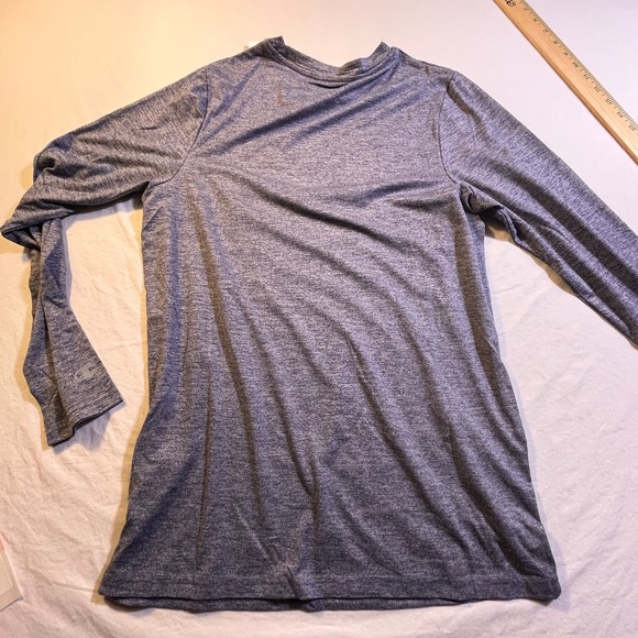 Champion Illinois Fighting Illini Long Sleeve Athletic T Shirt Gray Size S - Picture 7 of 7